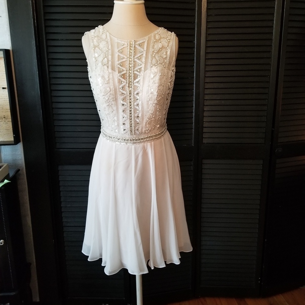Ivory Ed Young Homecoming/ Special Occasion Dress